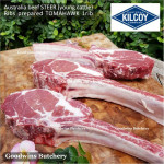 Beef rib TOMAHAWK Australia STEER (young cattle) DIAMANTINA frozen portioned 1 rib +/- 1.6kg (price/kg)